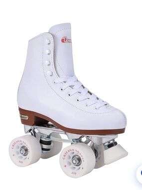 Chicago Skates White Classic Leather Roller Skate